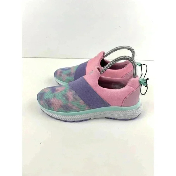 Girls' Pre-School Step Out Slip-On Shoes Sz 4 Pink Sparkle Purple Mesh BCG - Picture 6 of 7